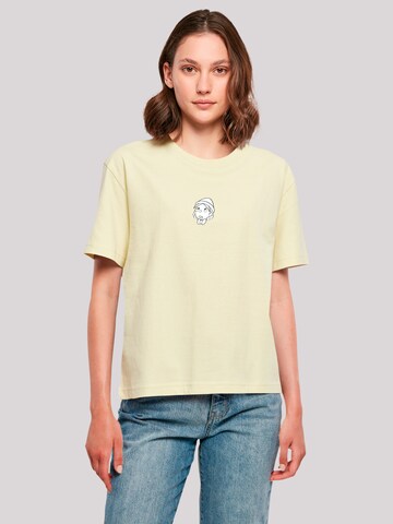 F4NT4STIC Shirt 'Pinocchio Heroes of Childhood' in Yellow: front