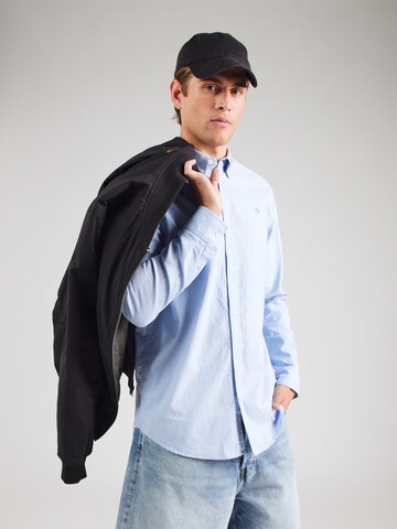 Coupe regular Chemise 'Seasonal core' SCOTCH & SODA en bleu : devant