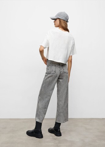 MANGO TEEN Wide leg Jeans 'Сulottet' in Grey
