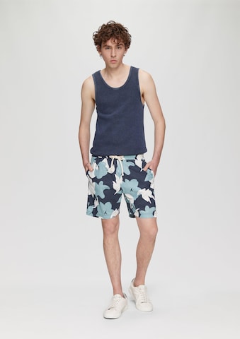 QS - regular Pantalón en azul
