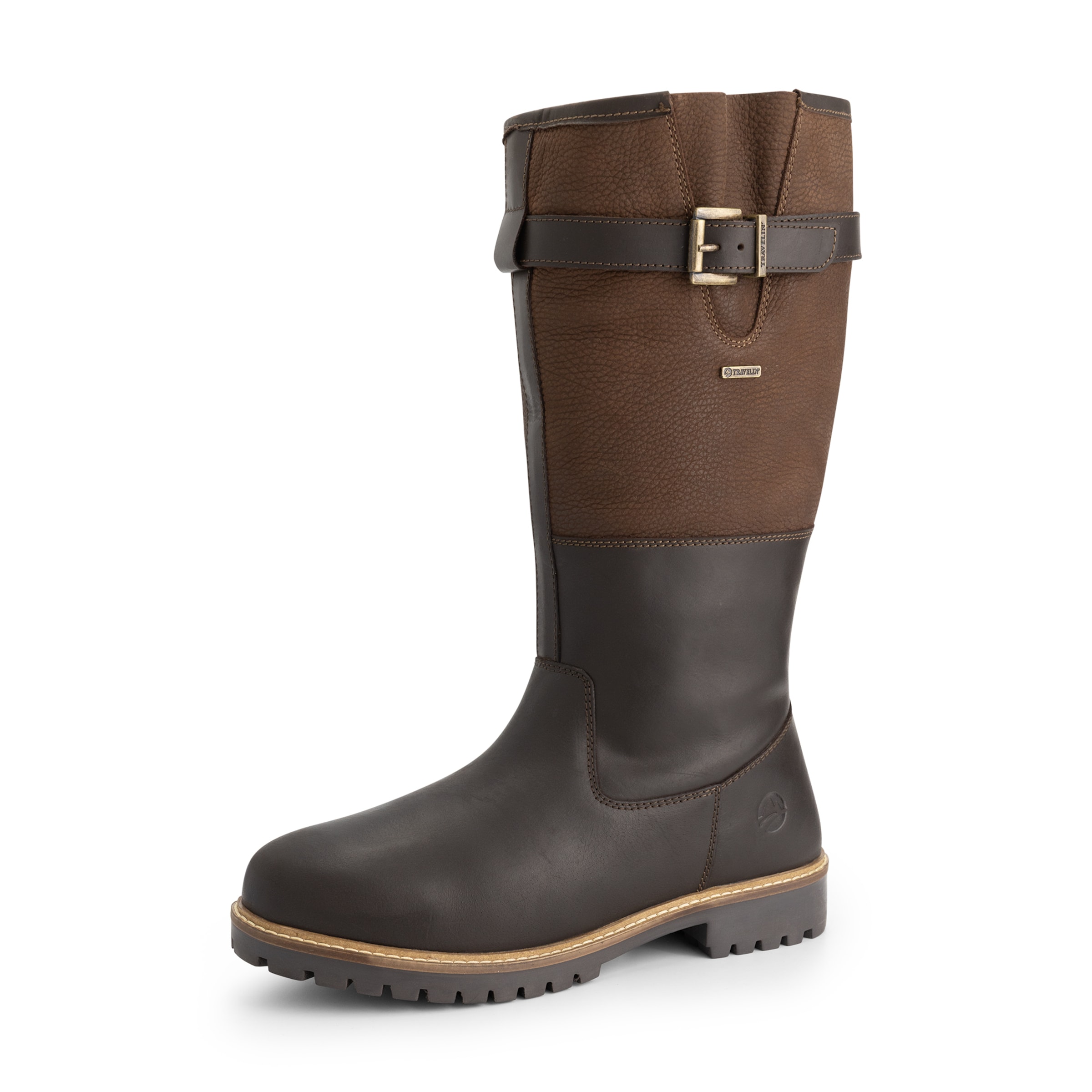 Travelin Boots 'Hyllestad' in Bruin: voorkant