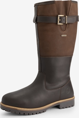 Travelin Boots 'Hyllestad' in Bruin: voorkant