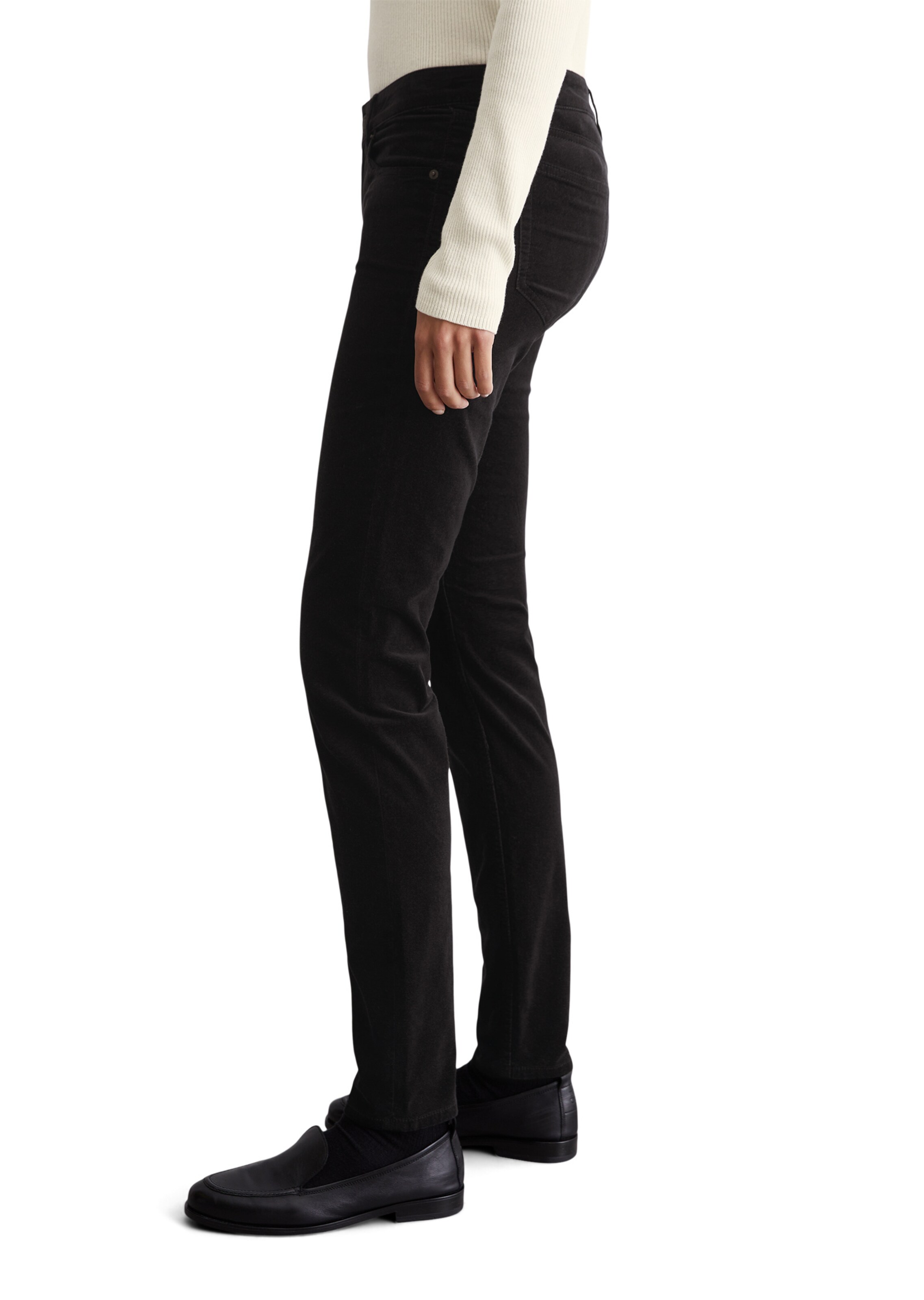 Coupe slim Pantalon 'Lulea' Marc O'Polo en noir