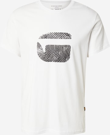 G-STAR Tričko – bílá: přední strana