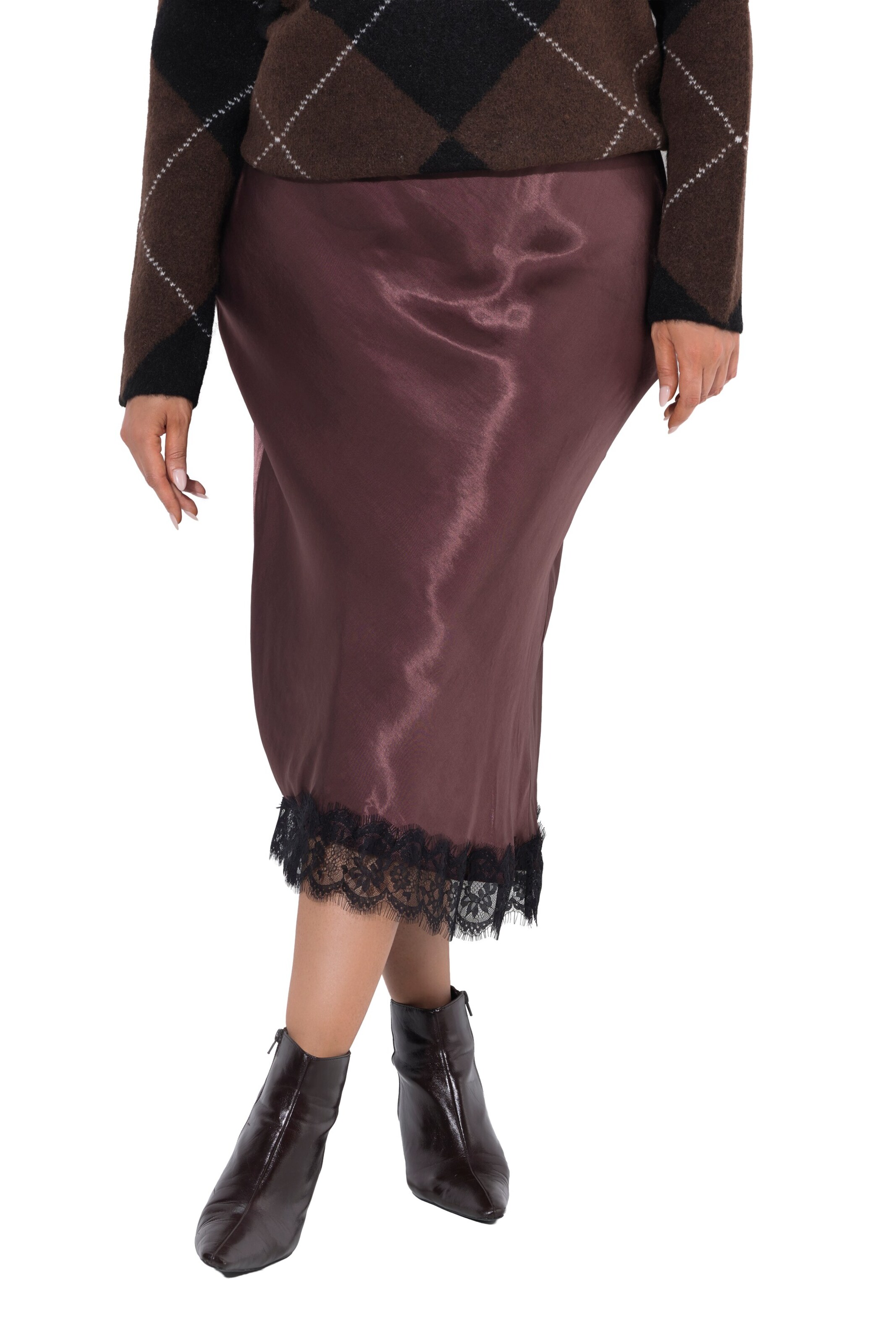 Ulla Popken Skirt in Brown: front