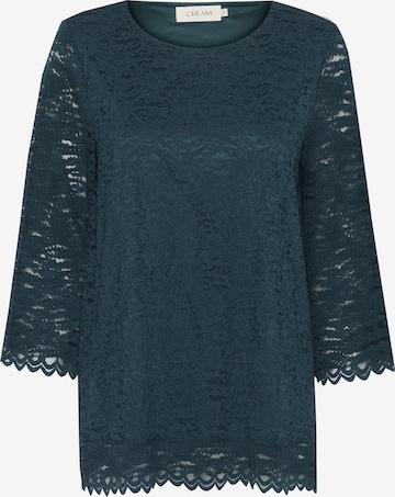 Chemisier 'Fika' Cream en vert : devant