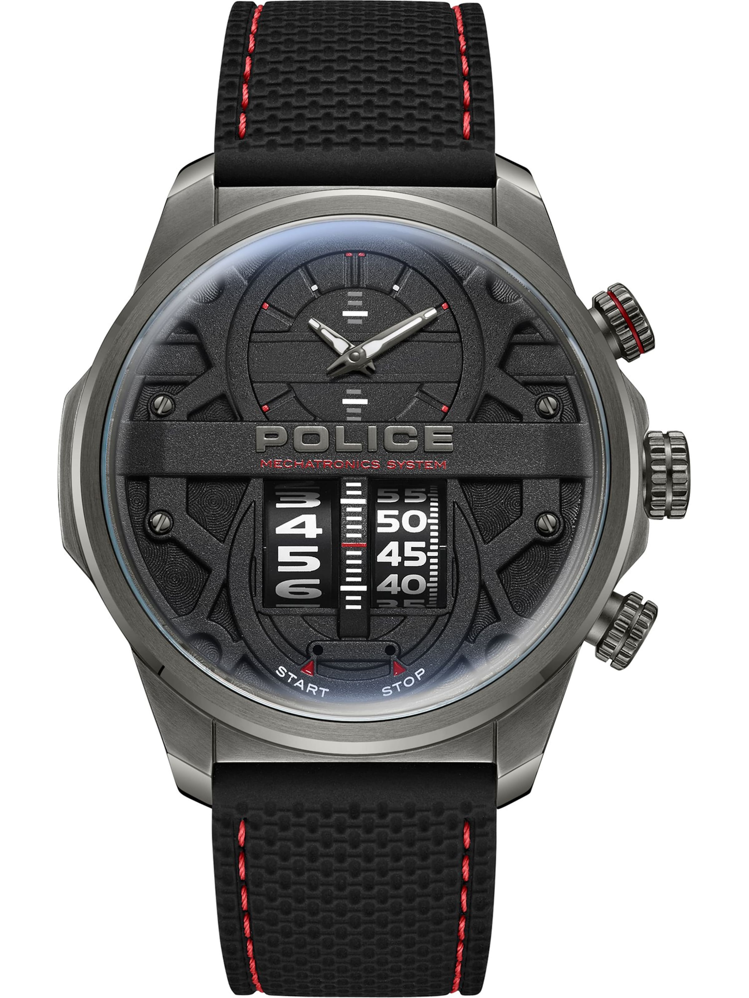 POLICE Analog Watch 'Rotorcrom' in Black: front