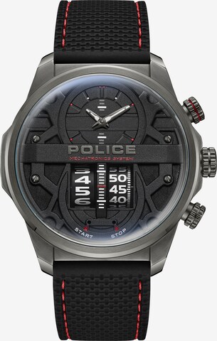 POLICE Analog Watch 'ROTORCROM' in Black: front