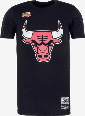 Mitchell & Ness Shirt 'NBA Worn Logo Chicago Bulls' in Schwarz: predná strana