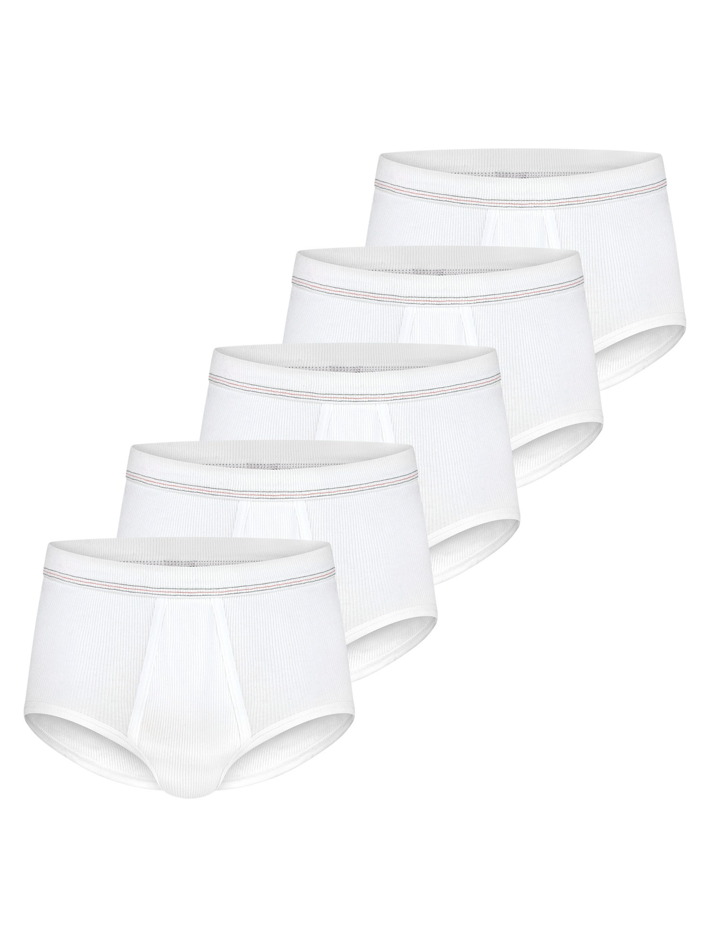 CON-TA Panty 'Doppelripp' in White: front