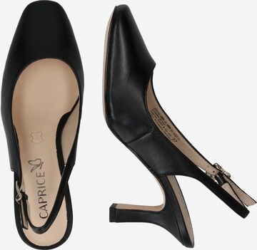 CAPRICE Дамски обувки на ток с отворена пета в черно