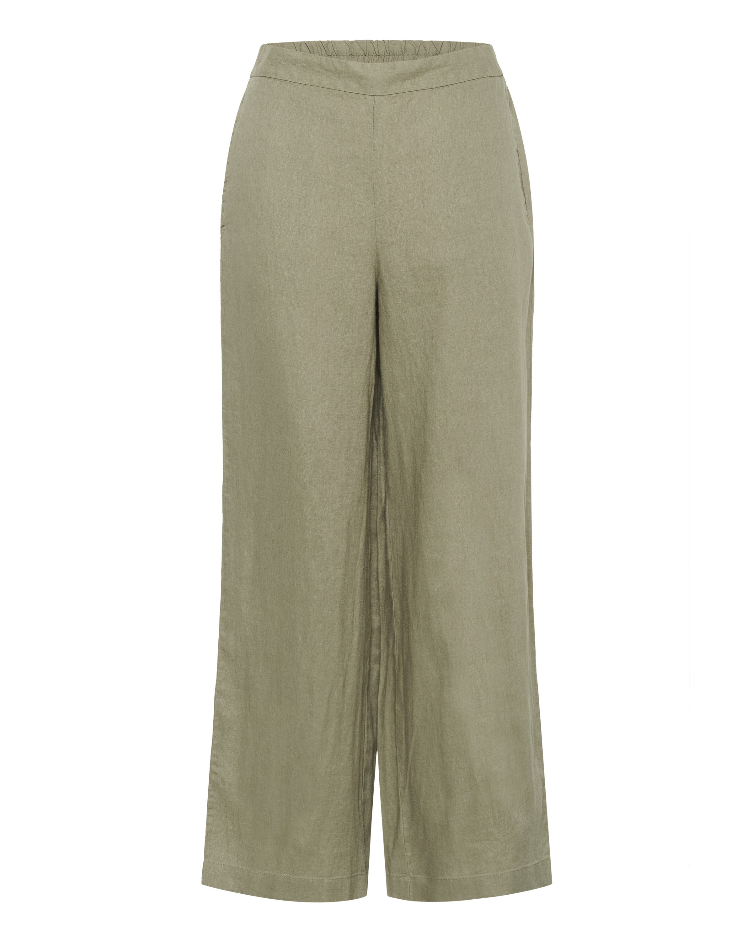 Part Two Wide leg Trousers 'Elna' in Green: front