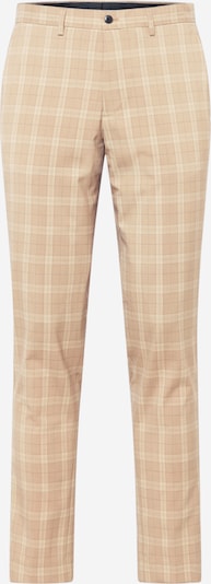 JACK & JONES Pleated Pants 'FRANCO' in Light brown / White, Item view