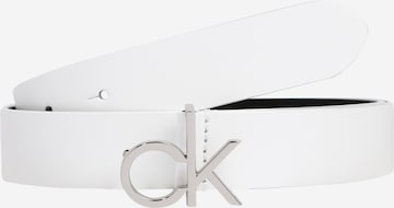 Calvin Klein Opasek – bílá: přední strana
