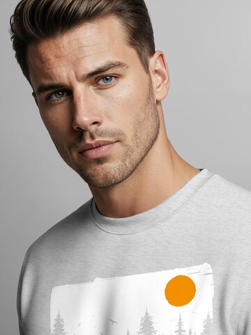 Neverless Sweatshirt 'Forest' in Grey