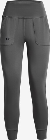 UNDER ARMOUR Tapered Sportbroek 'Motion' in Grijs: voorkant