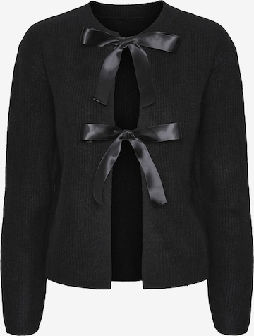 PIECESKardigan 'PCRILLY' - crna boja: prednji dio