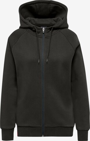 Hummel Zip-Up Hoodie in Black: front