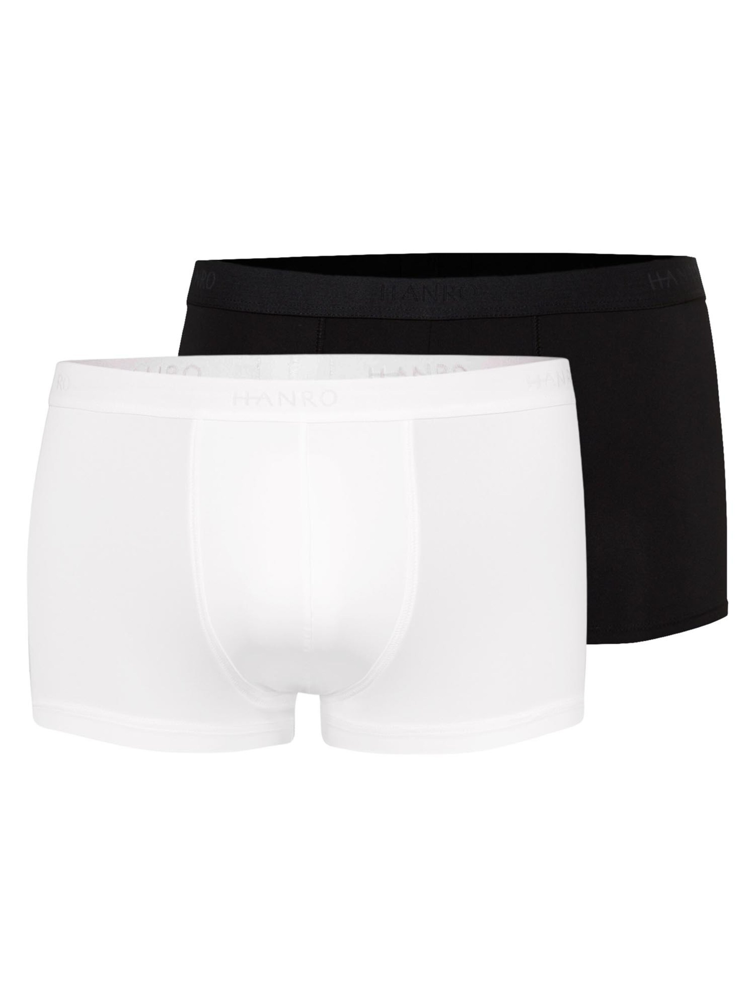 Hanro Boxershorts 'Micro Touch'‌‌‌‌‌‌‌‌‌ in Schwarz: Vorderseite