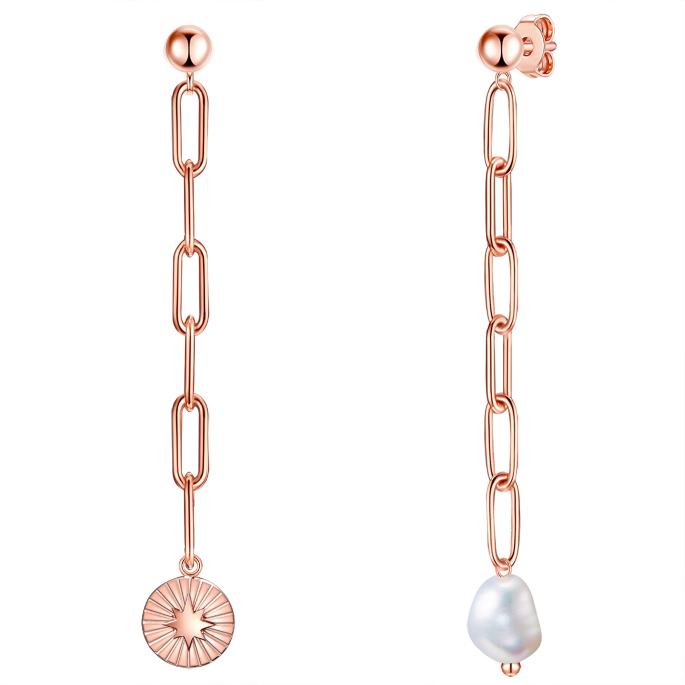 Orecchini Valero Pearls di colore oro rosé / bianco perla, Visualizzazione prodotti