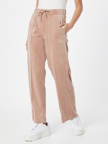 Loosefit Pantalon Karl Kani en marron : devant