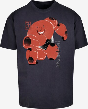 F4NT4STIC Shirt 'Big Hero 6 Baymax Suite Pose' in Blauw: voorkant