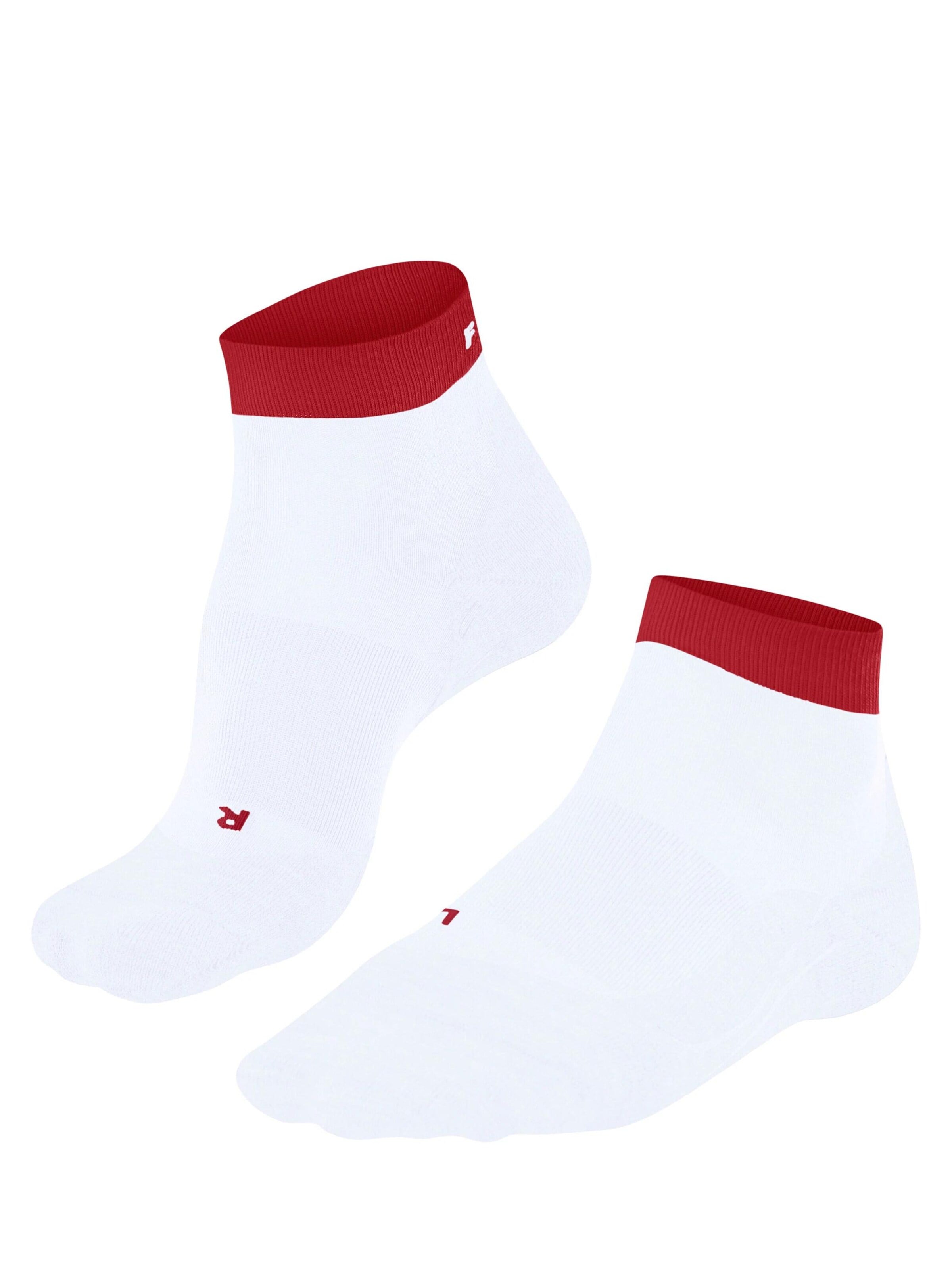 FALKE Athletic Socks 'RU4 Endurance Short' in White: front
