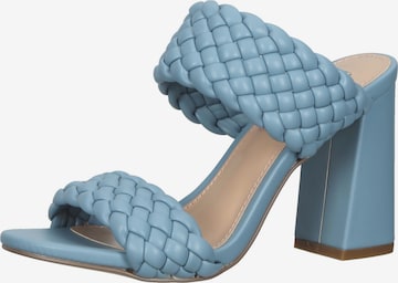 STEVE MADDEN Mules in Blue: front