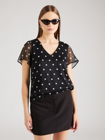 VERO MODA Blouse 'SMILLA' in Zwart: voorkant