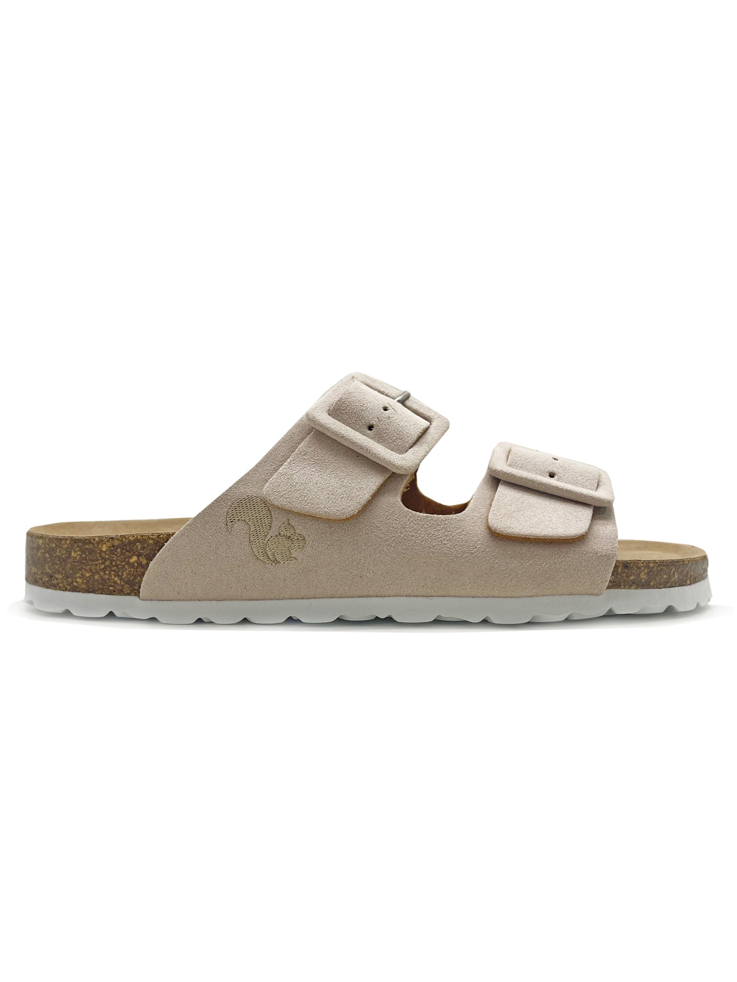 thies Mules 'Eco Bio Covered Sandal' in Beige