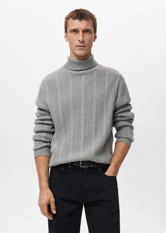 MANGO MAN Sweater 'Marinat' in Grey: front