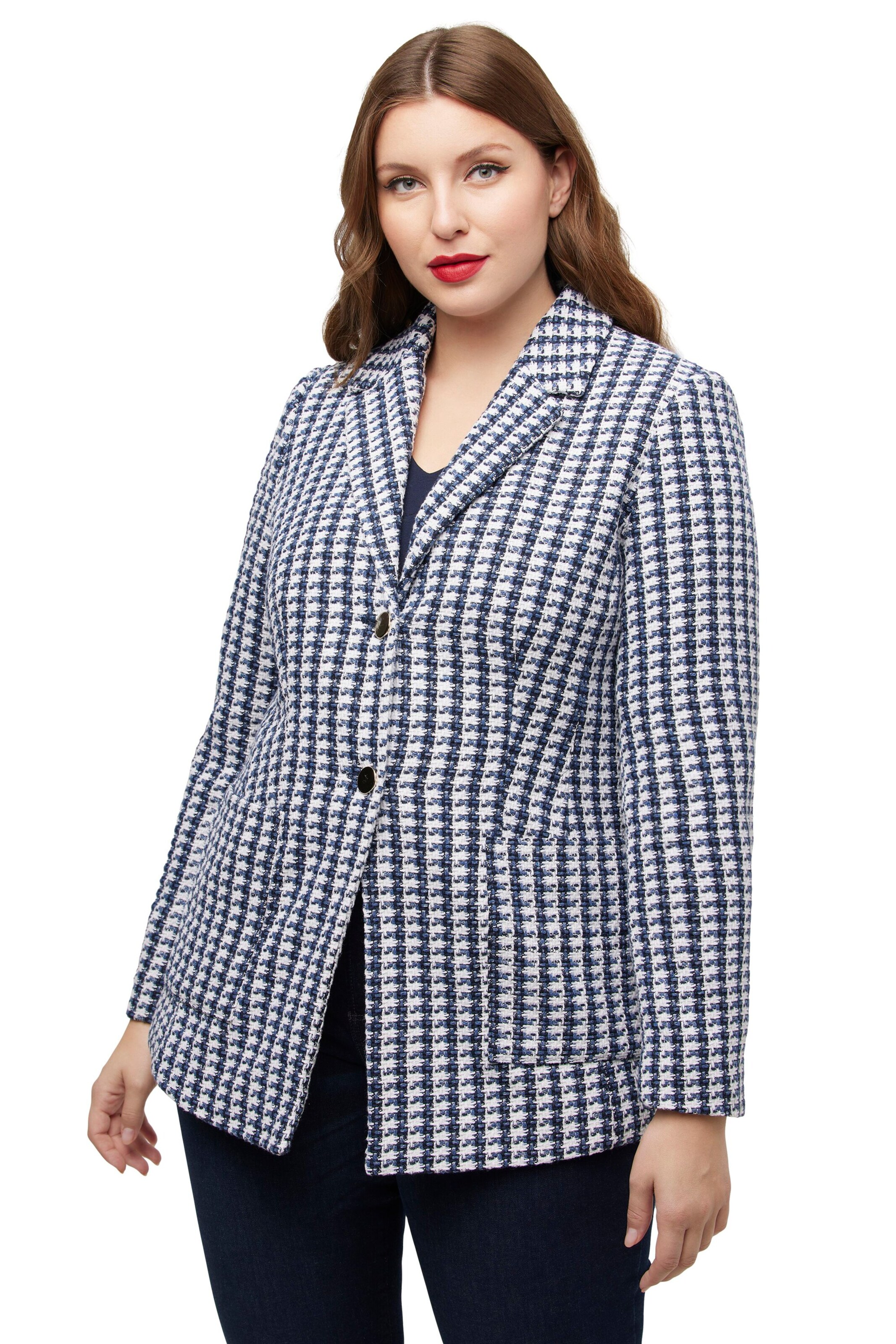 Ulla Popken Blazer in Beige: Vorderseite