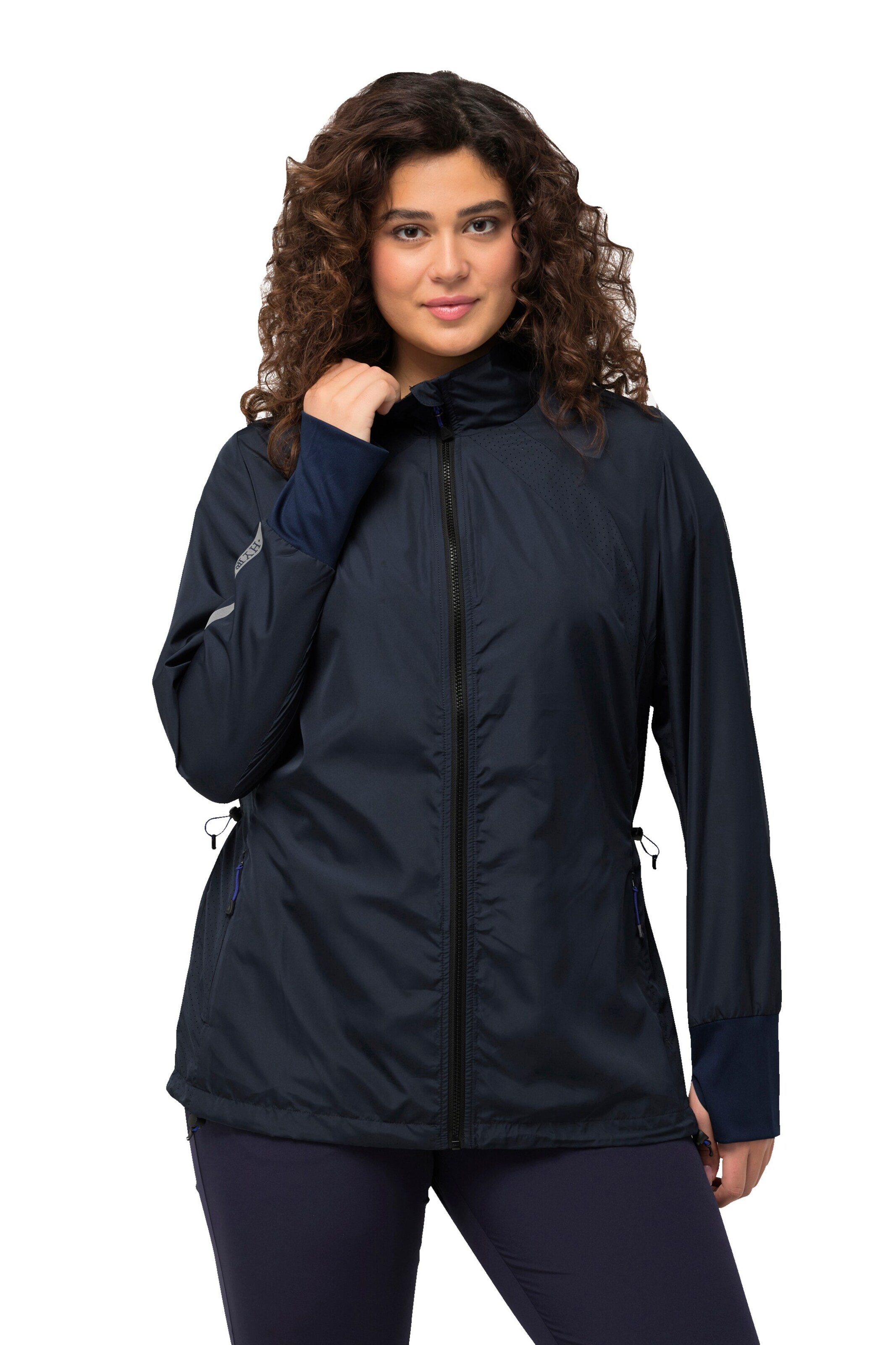 Ulla Popken Performance Jacket in Blue: front
