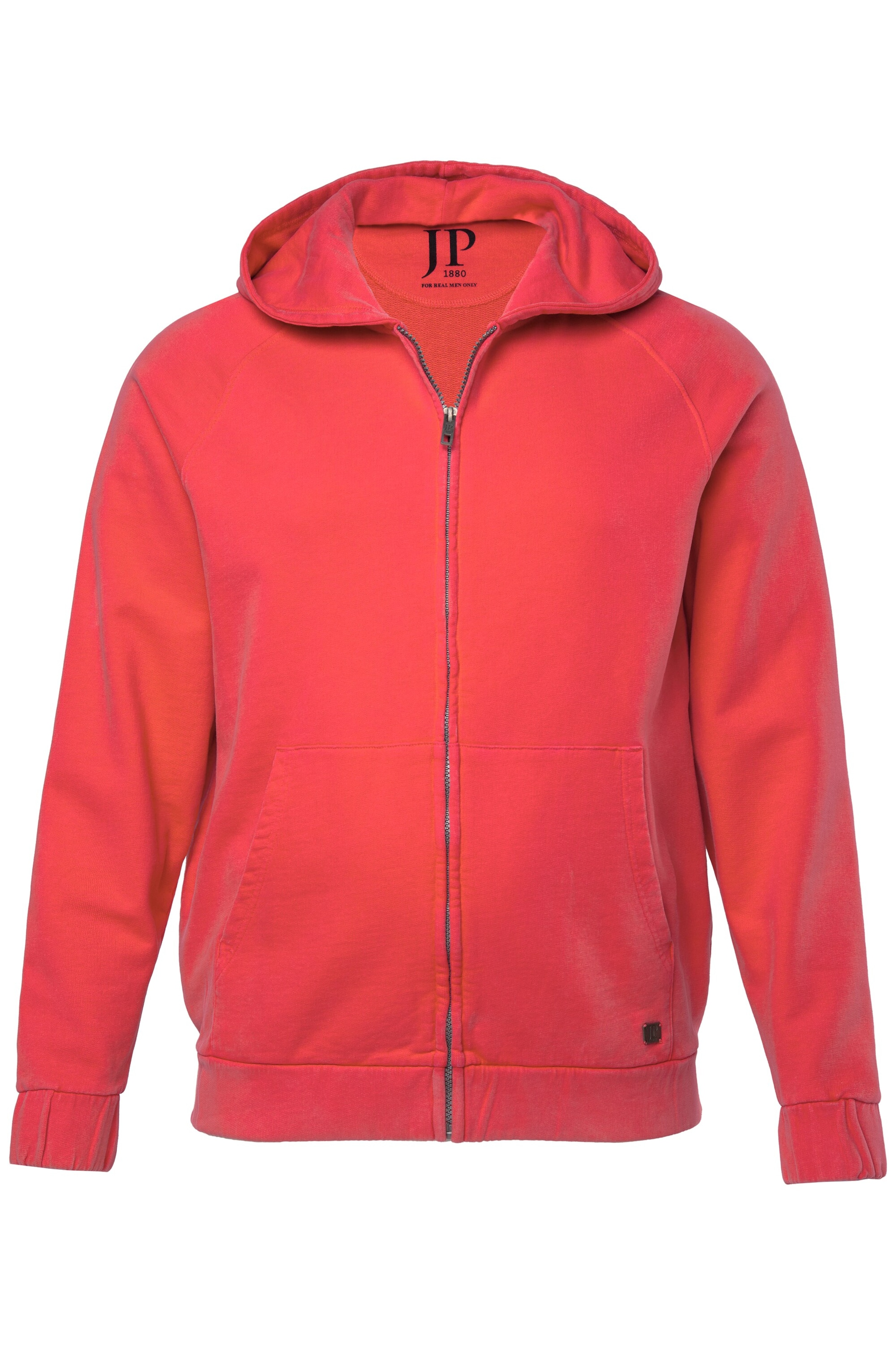 JP1880 Sweatjacke in Rot: Vorderseite