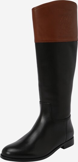 Lauren Ralph Lauren Bottes 'JUSTINE' en marron / noir, Vue avec produit