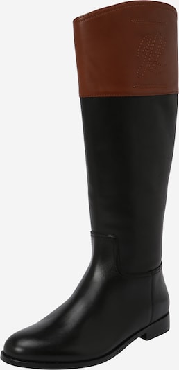 Lauren Ralph Lauren Bottes 'JUSTINE' en marron / noir, Vue avec produit