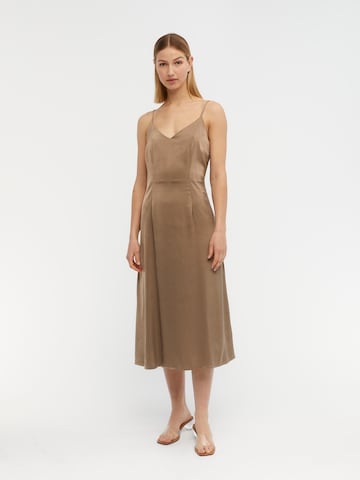 OBJECT Dress 'Frej' in Brown: front