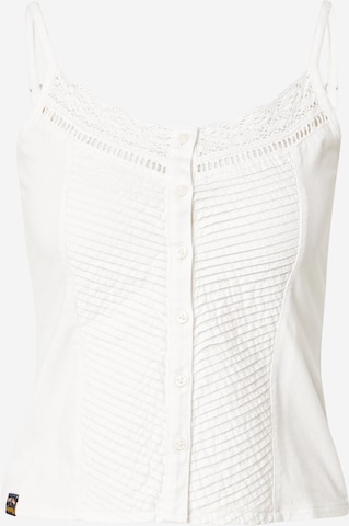 Haut Superdry en blanc : devant