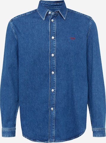 DIESEL Regular fit Button Up Shirt 'SIMPLY' in Blue: front