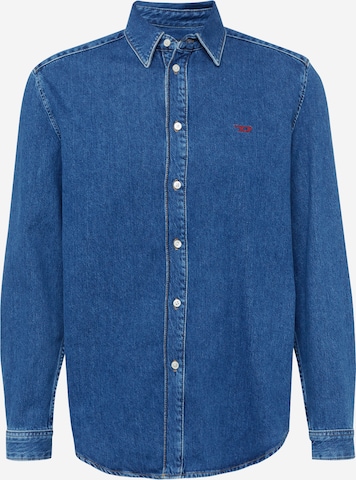 Coupe regular Chemise 'SIMPLY' DIESEL en bleu : devant