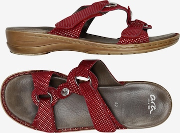 ARA Sandalen 42 in Rot: Vorderseite