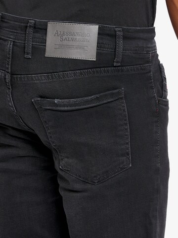 Coupe slim Jean Alessandro Salvarini en noir
