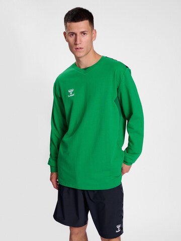 Hummel Sportsweatshirt 'AUTHENTIC' in Grün: Vorderseite
