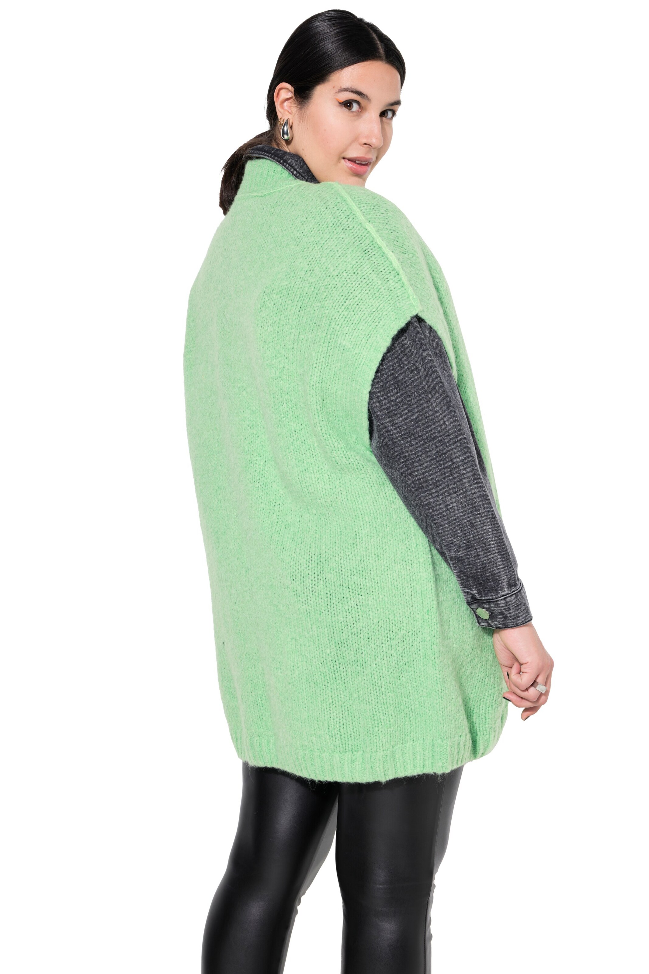 Studio Untold Knit cardigan in Green