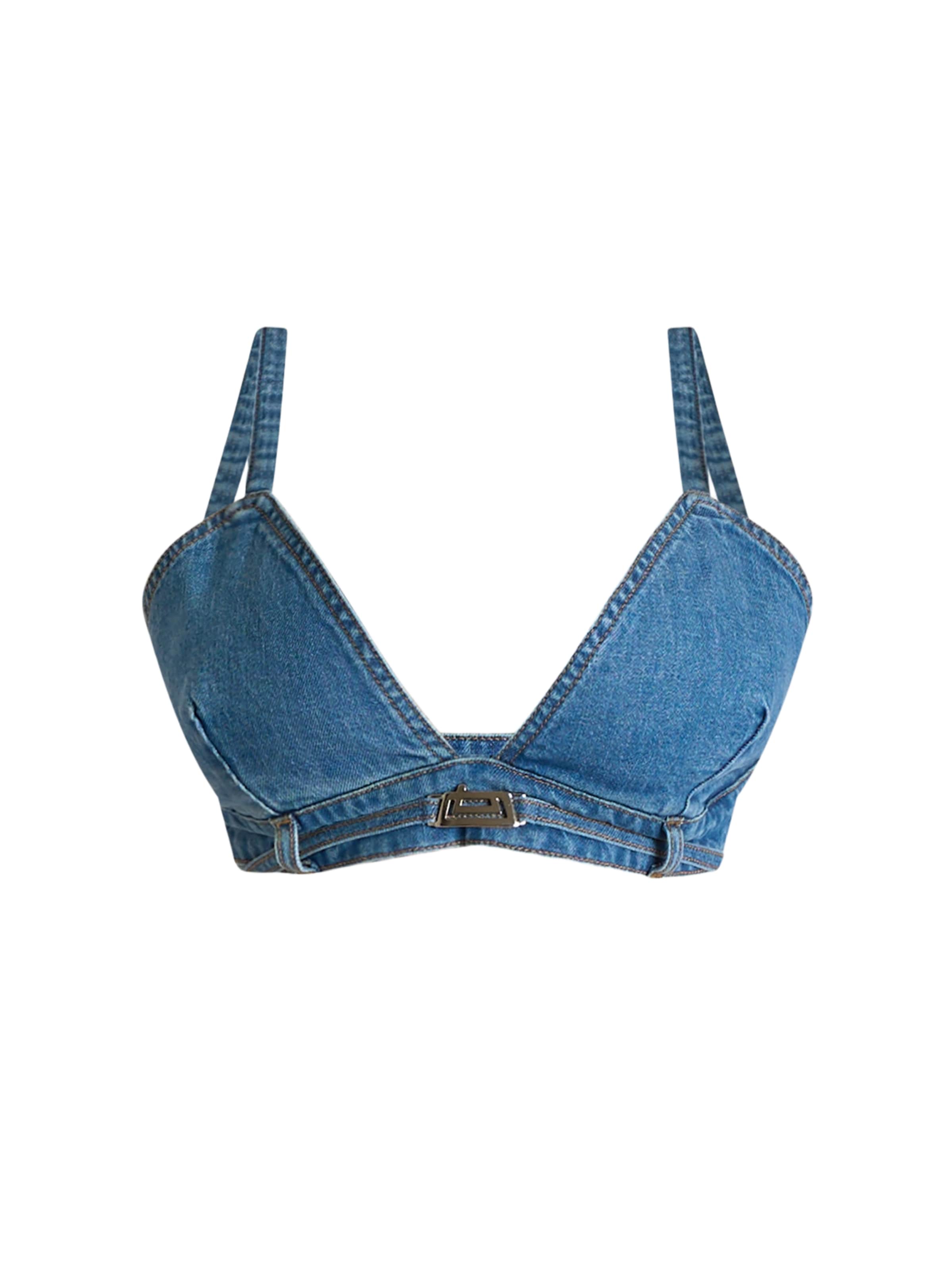 Jijil Top in Blau: Vorderseite