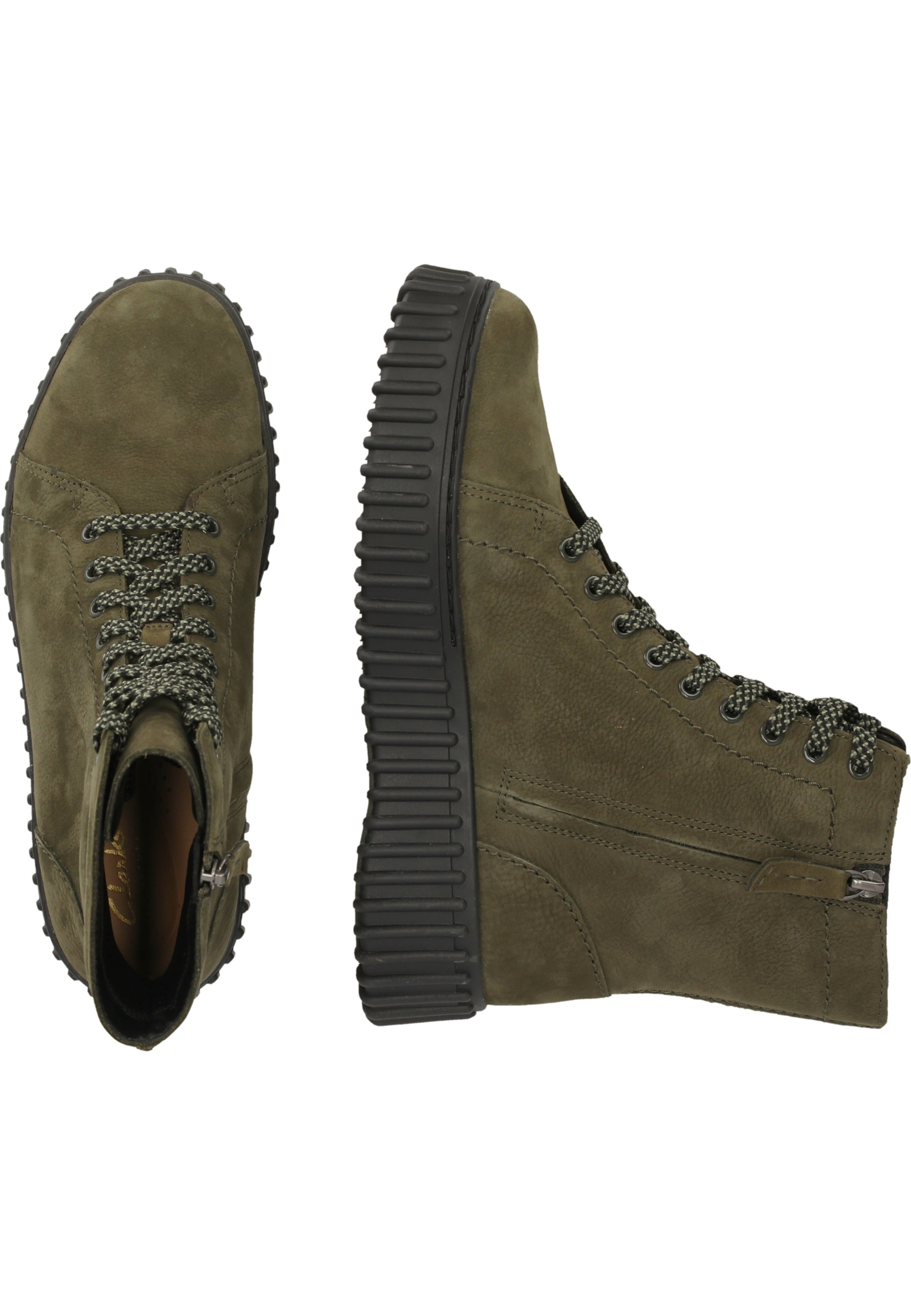 CLARKS Lace-up boot 'Torhill Rise' in Green