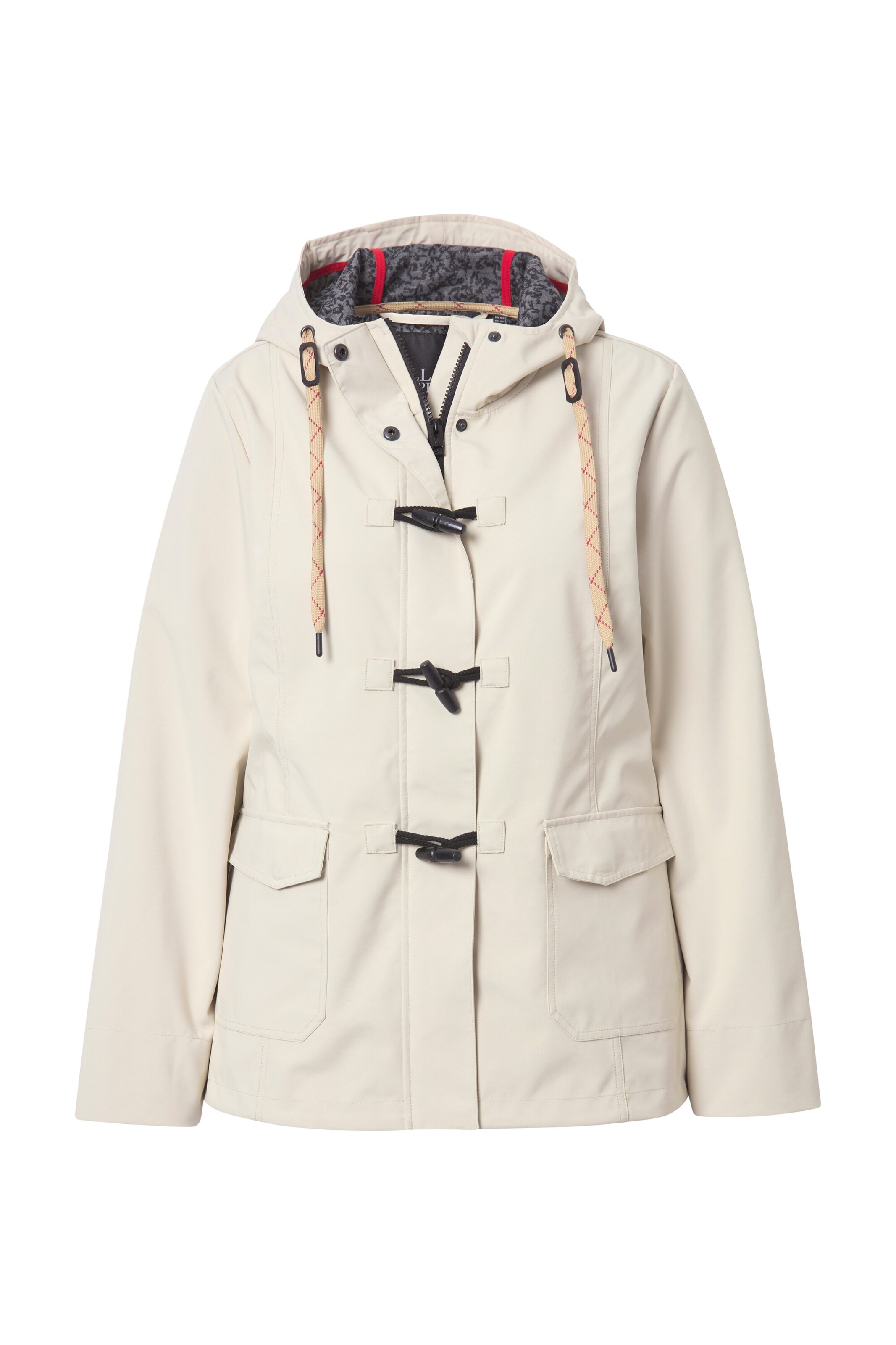 Ulla Popken Funktionsjacke in Weiß: Vorderseite