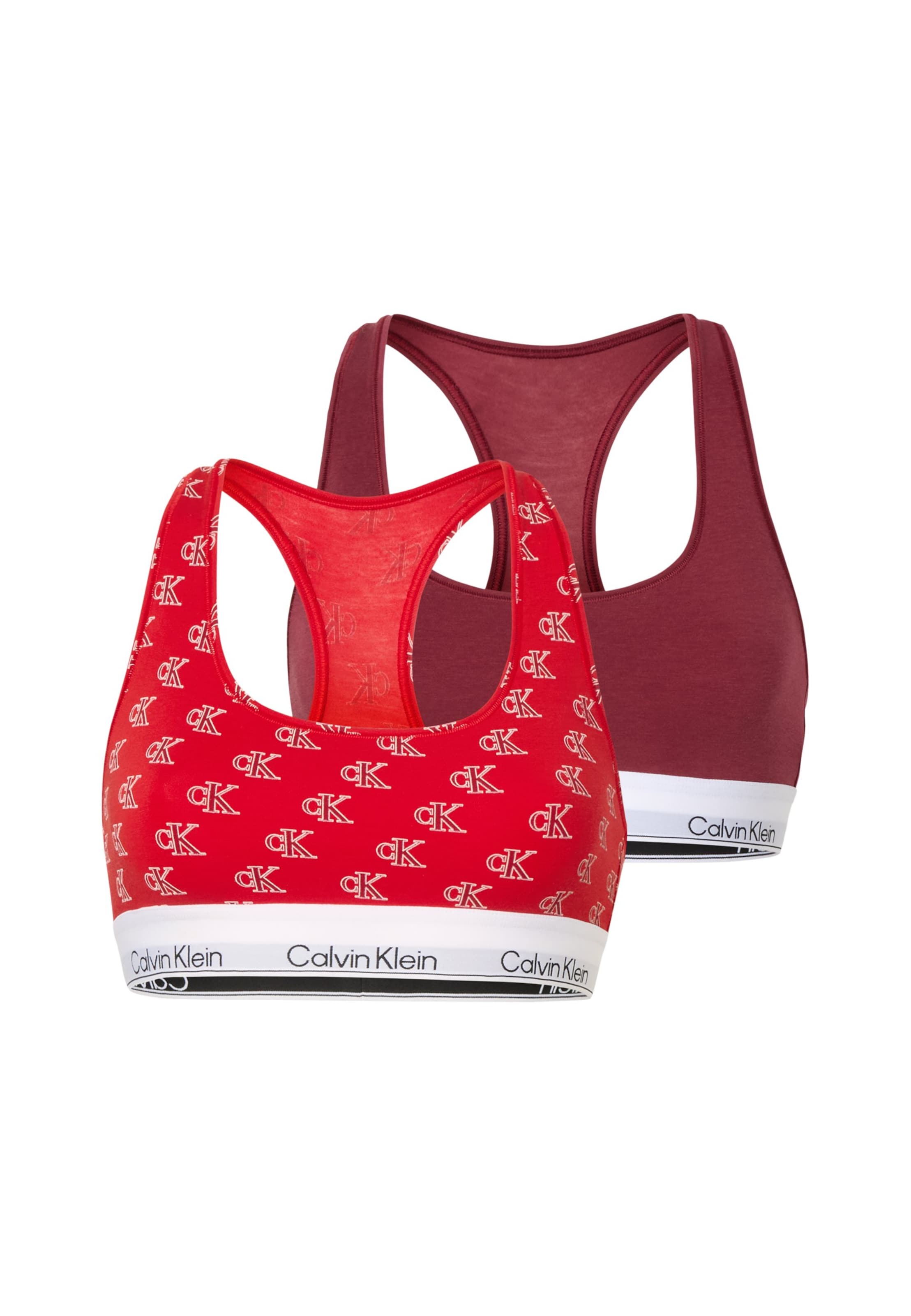 Bustino Reggiseno di Calvin Klein Underwear in rosso: frontale