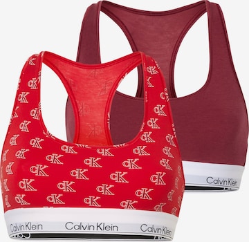Bustino Reggiseno di Calvin Klein Underwear in rosso: frontale