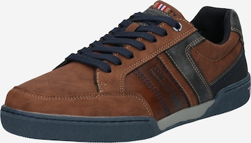 TOM TAILOR Sneakers in Brown: front